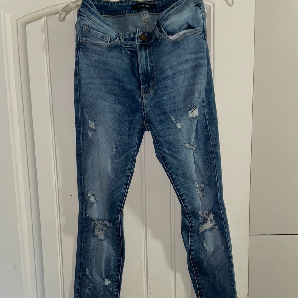 Flying Monkey (Buckle). High-rise Skinnies